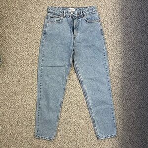 Zara Light Blue Straight Leg Jeans Size 4